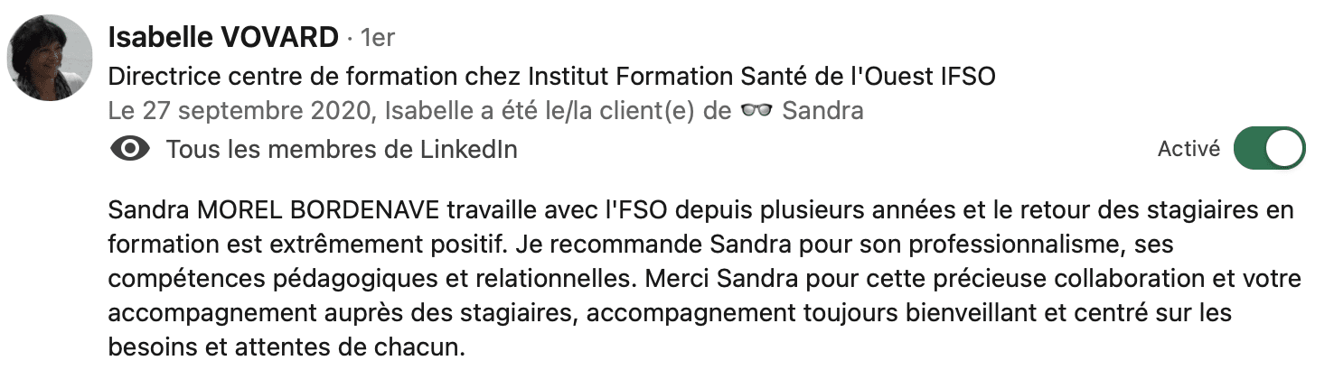 Témoignage Géraldine DULUARD